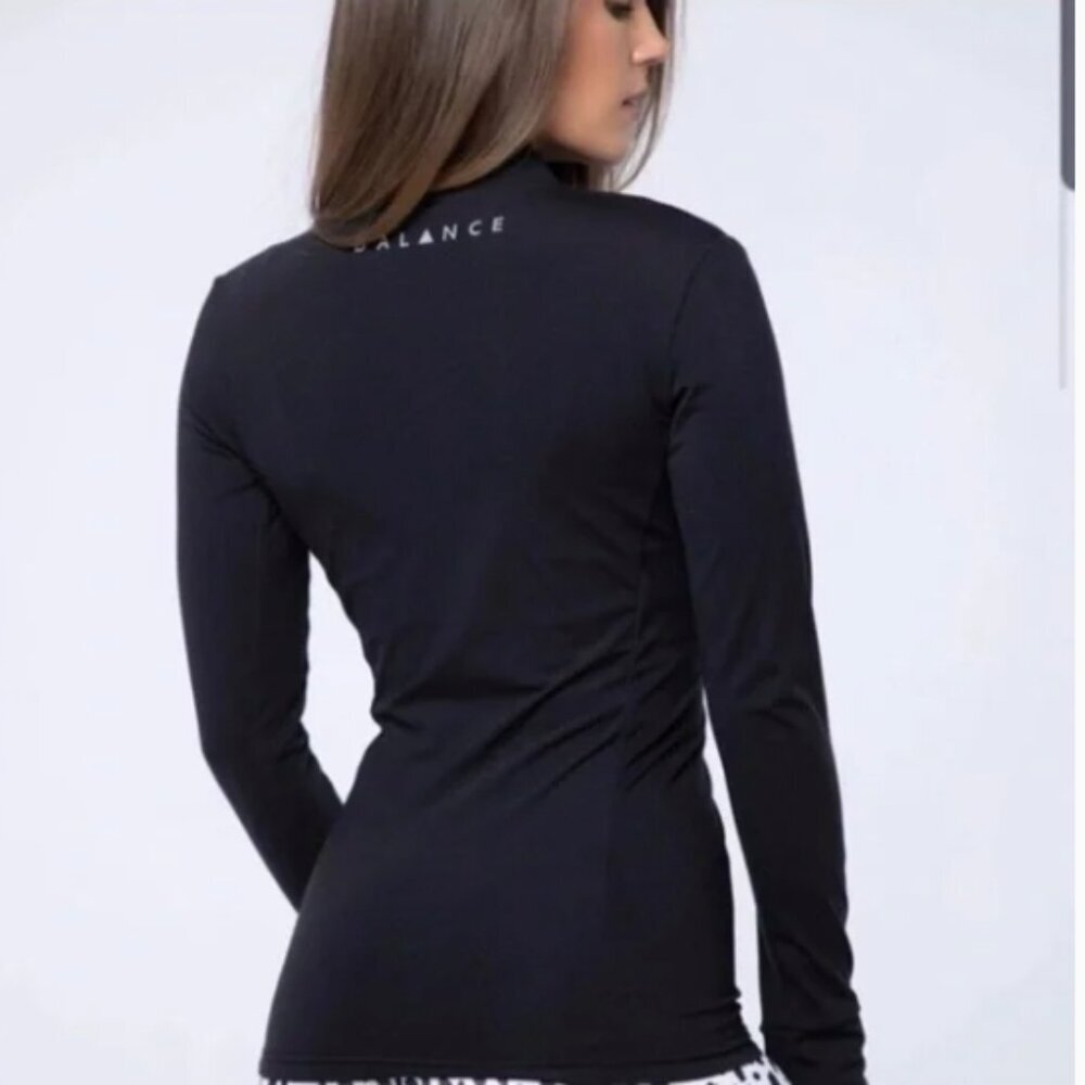 Balance Athletica full zip jacket black small likenew
